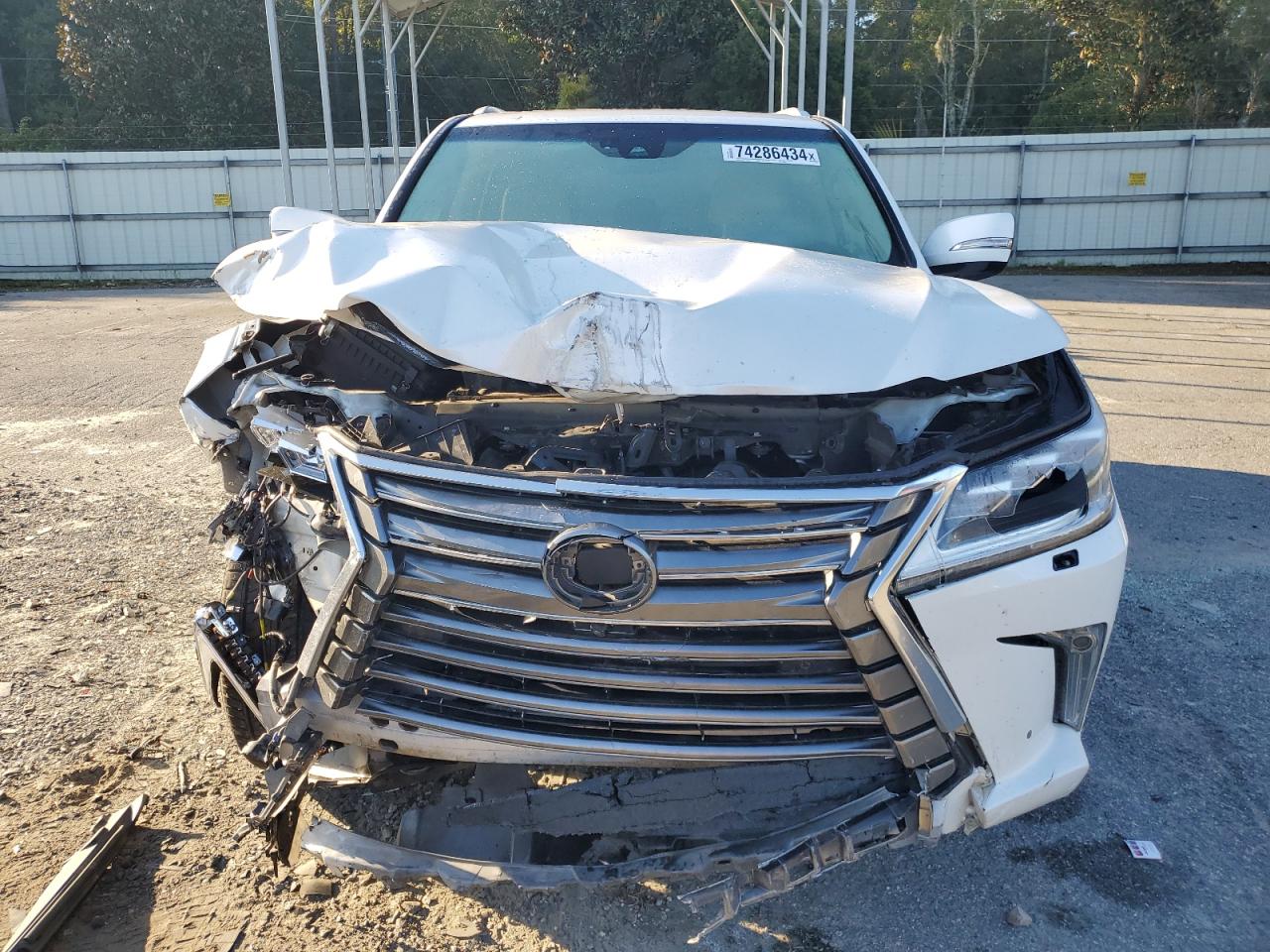 2017 Lexus LX VIN JTJHY7AX0H4225164 Copart auction photo, front end damage thumbnail 5
