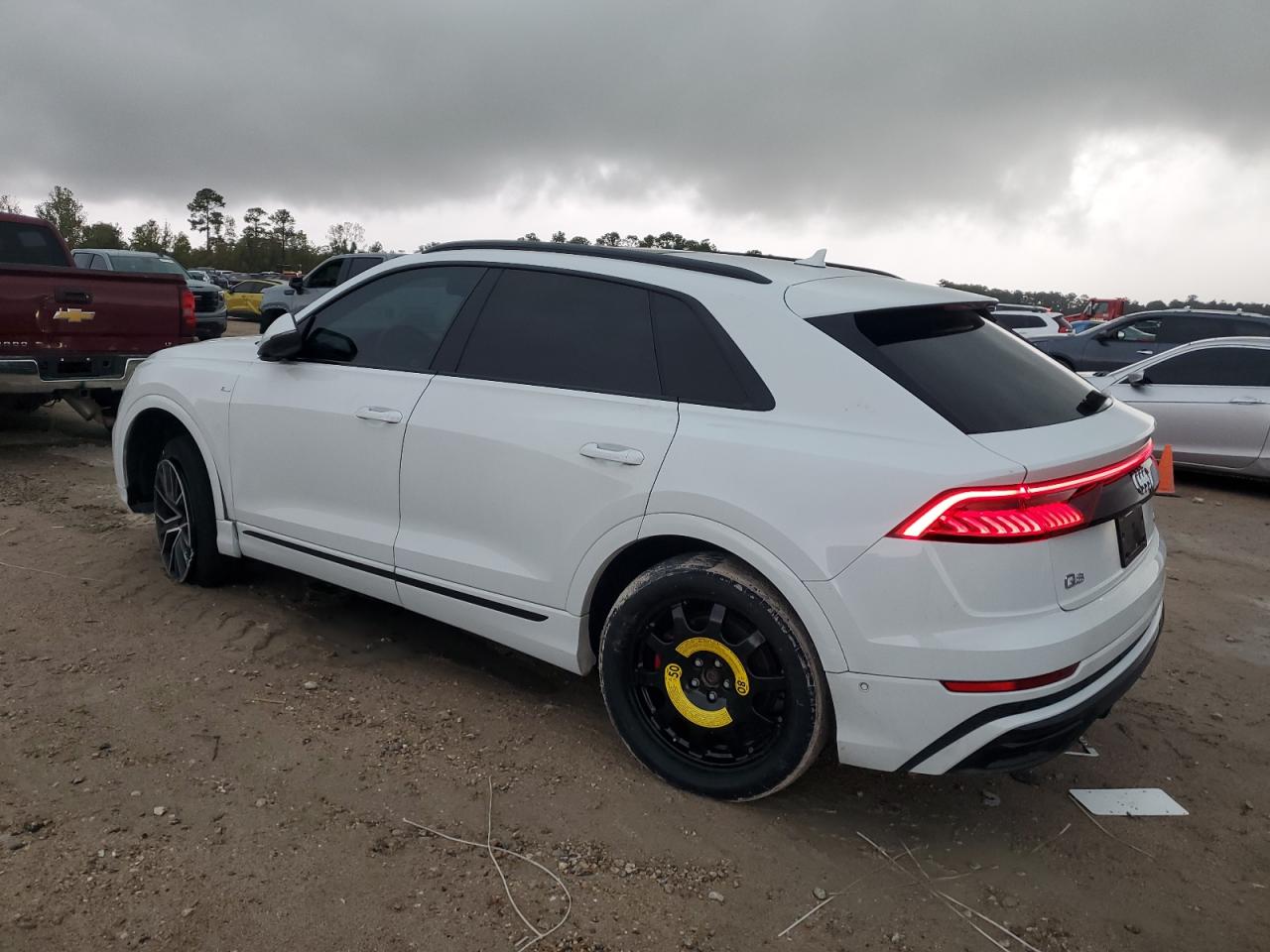 2022 Audi Q8 VIN WA1FVBF17ND009814 Copart auction photo, all over damage thumbnail 2