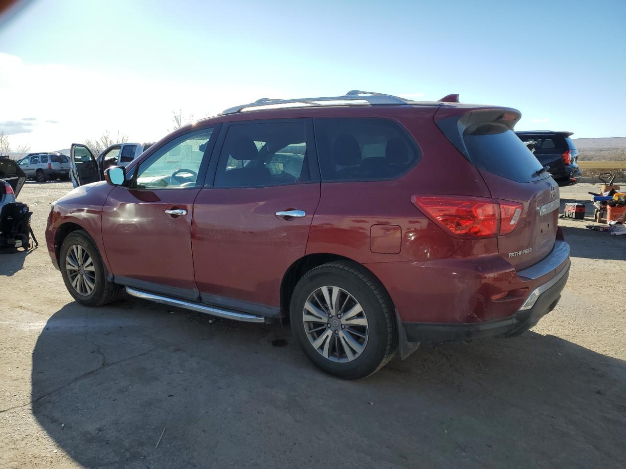 2020 Nissan Pathfinder VIN 5N1DR2BM4LC619122 Copart auction photo, side damage thumbnail 2