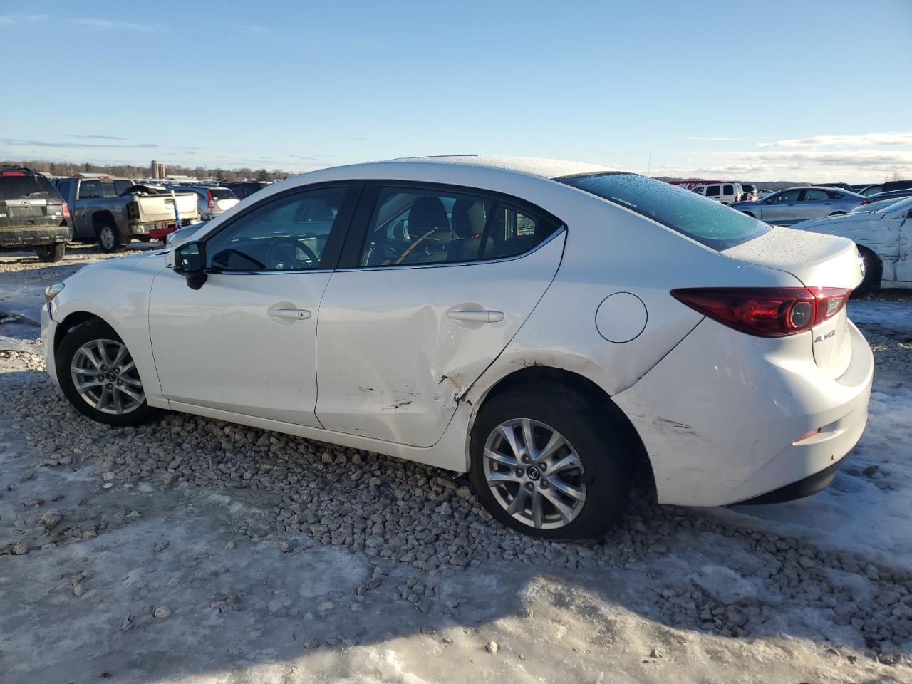2018 Mazda 3 VIN 3MZBN1U72JM262444 Copart auction photo, side / front end damage thumbnail 2