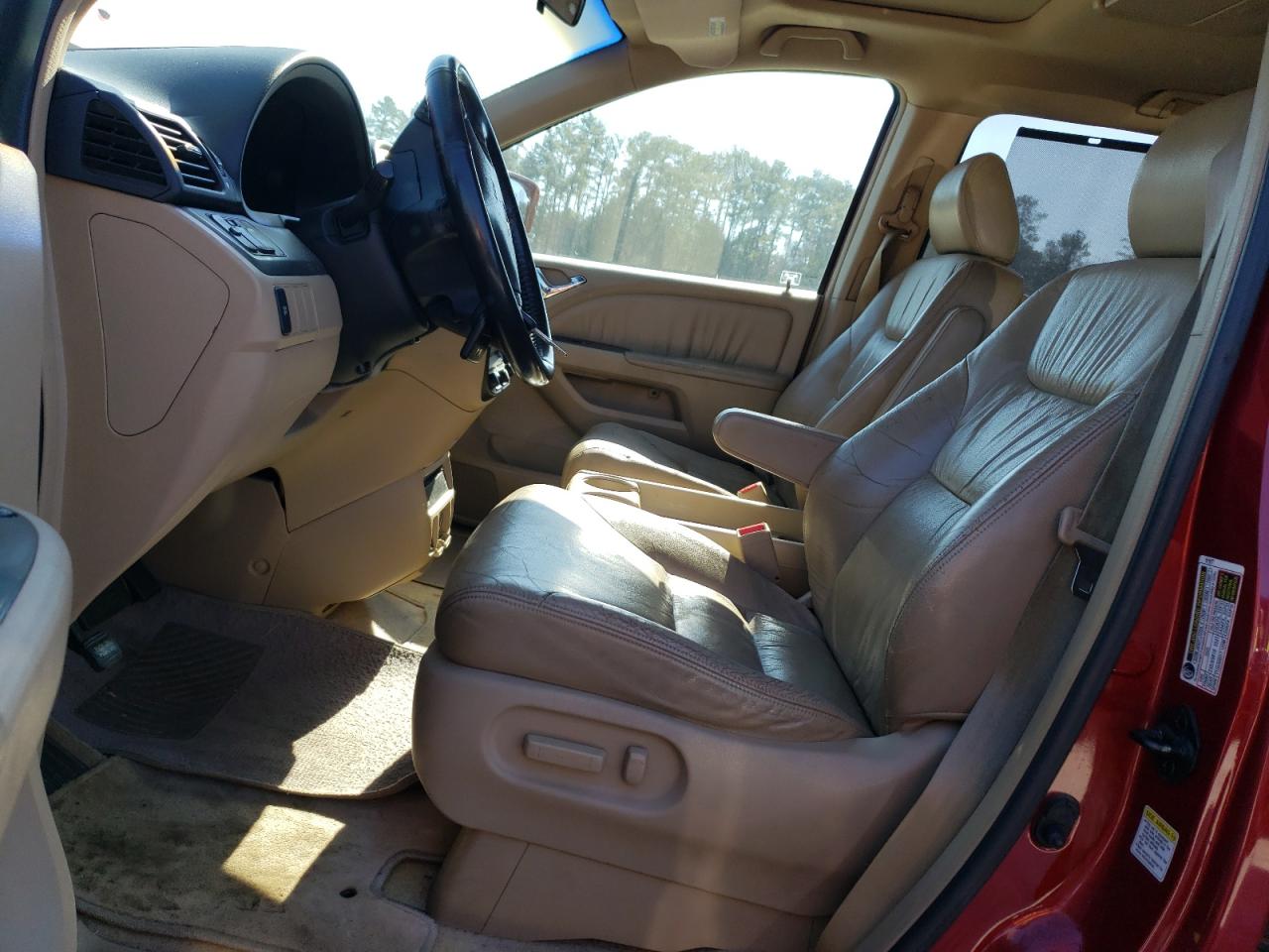 2006 Honda Odyssey VIN 5FNRL38786B051905 Copart auction photo, rear end / front end damage thumbnail 7
