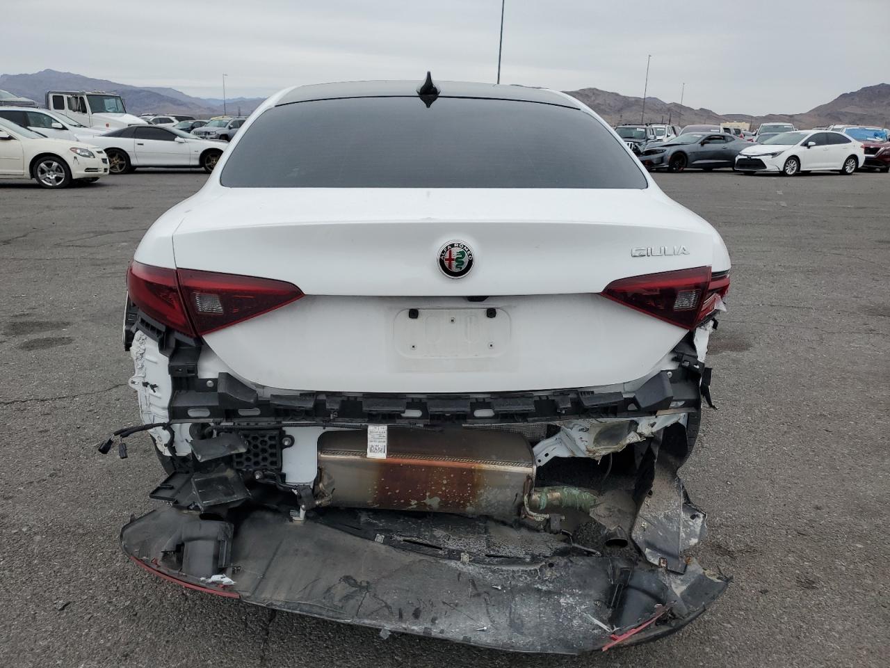 2022 Alfa Romeo Giulia VIN ZARFAMBN1N7663010 Copart auction photo, rear end damage thumbnail 6