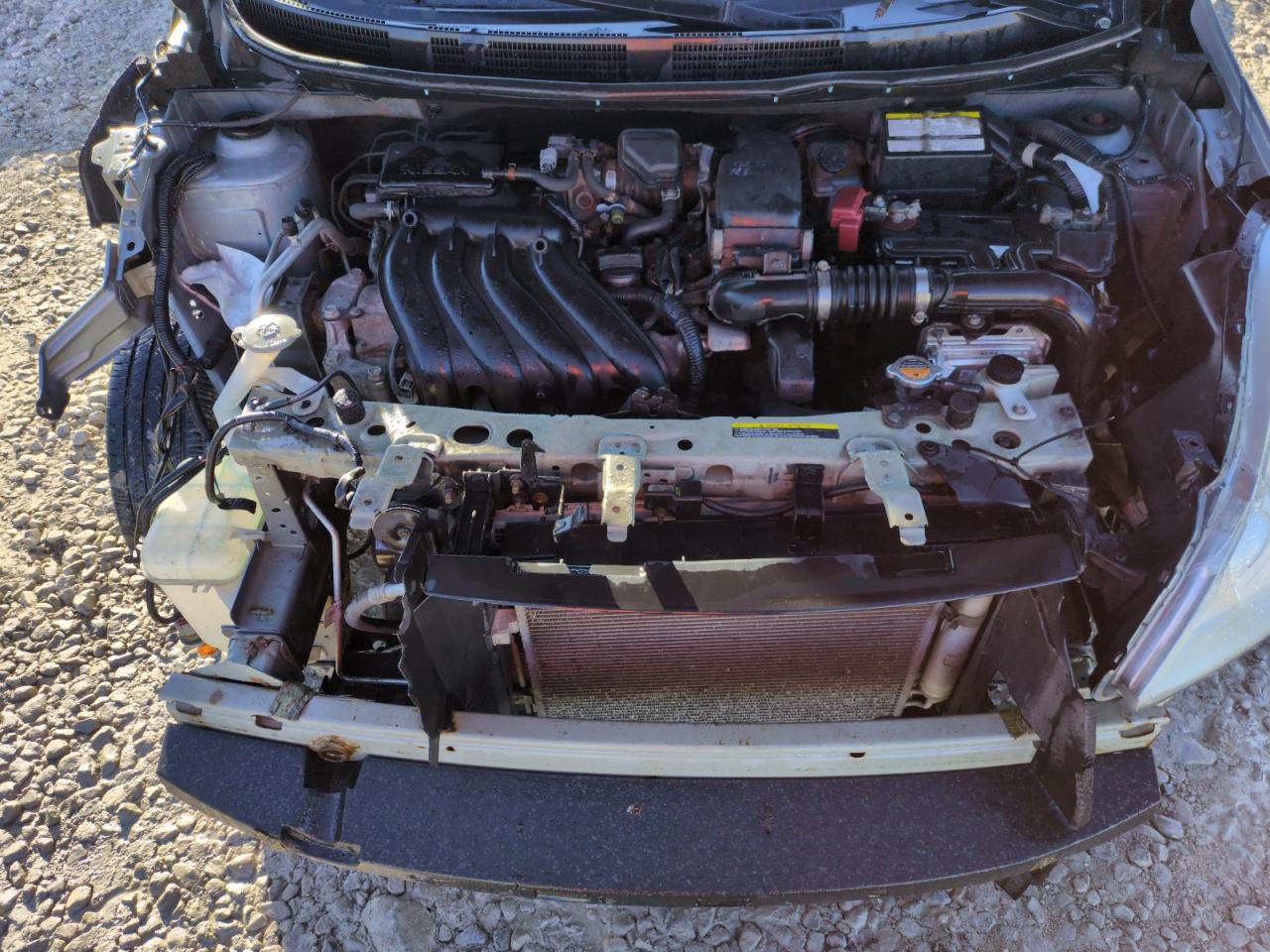2014 Nissan Versa VIN 3N1CN7AP8EL806362 Copart auction photo, side / front end damage thumbnail 11