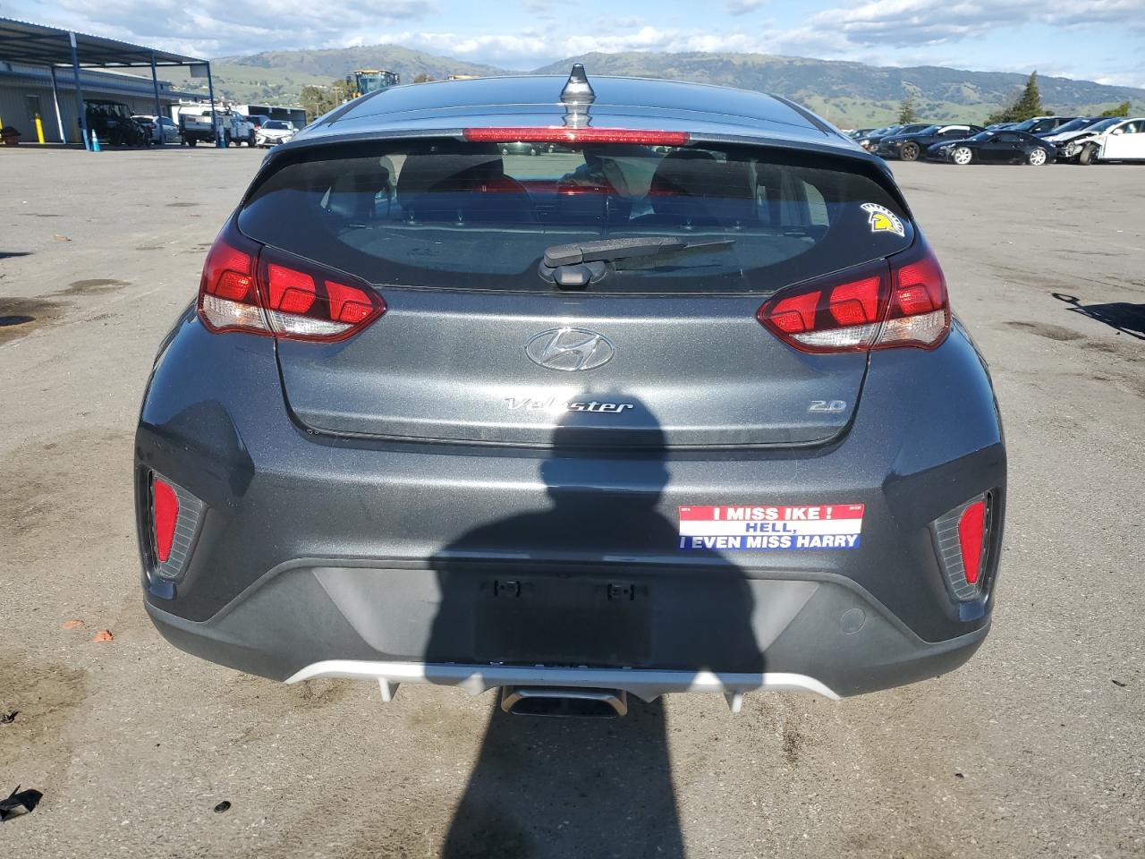 2020 Hyundai Veloster VIN KMHTG6AF2LU031368 Copart auction photo, front end / side damage thumbnail 6