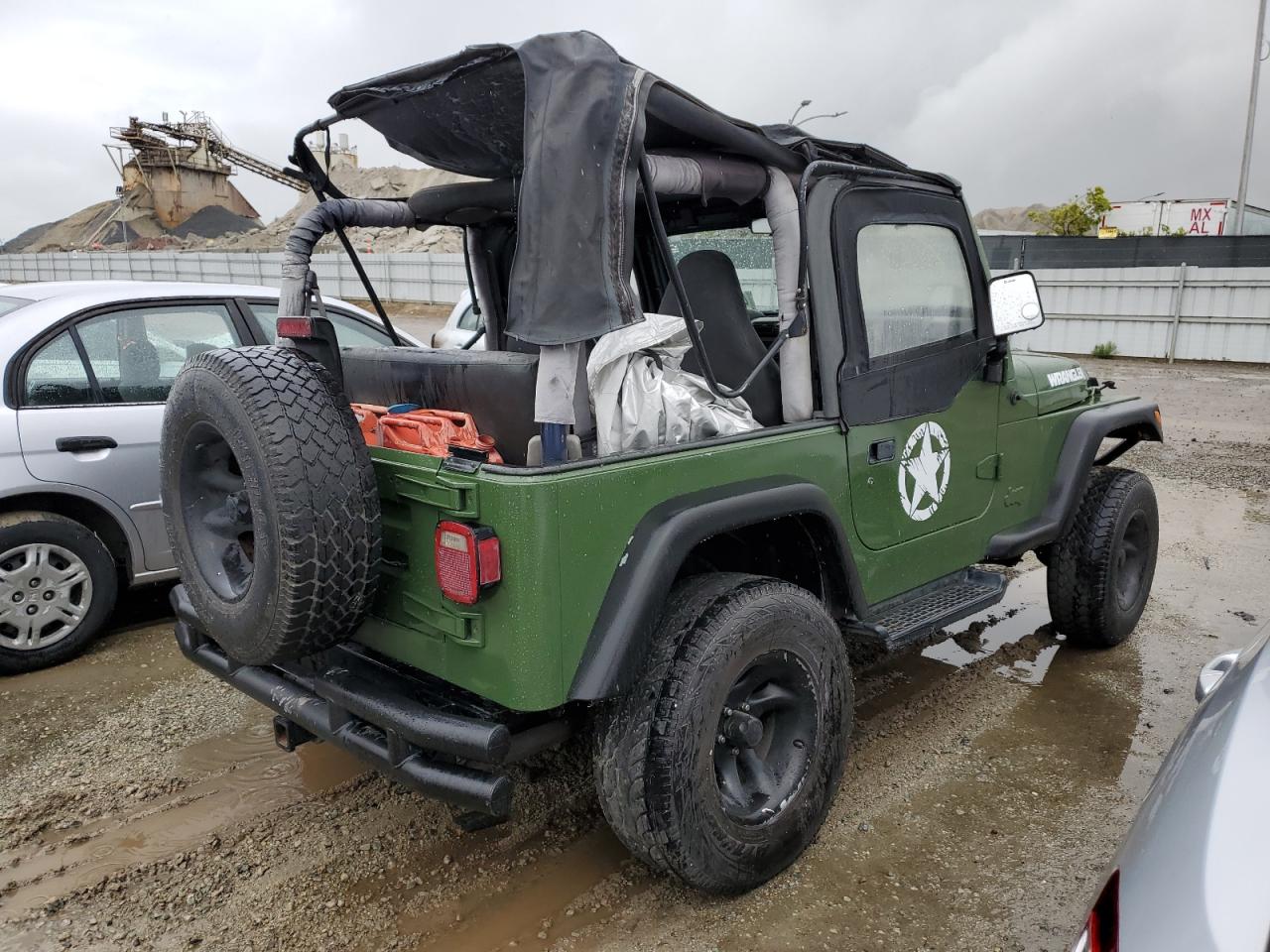 1997 Jeep Wrangler VIN 1J4FY29P6VP524888 Copart auction photo, minor dent/scratches damage thumbnail 3
