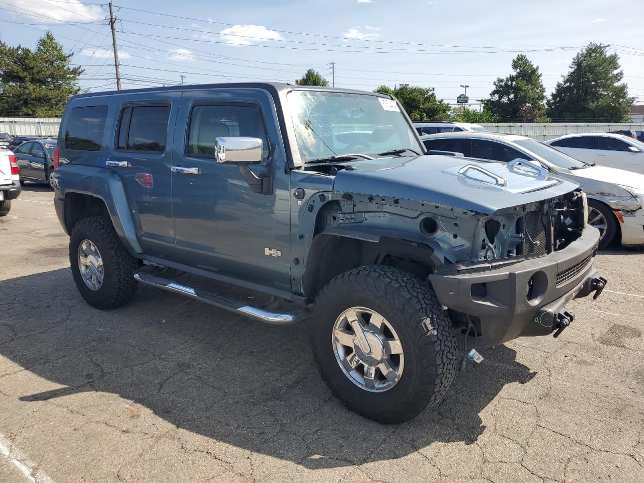 2007 Hummer H3 VIN 5GTDN13E478231729 Copart auction photo, front end damage thumbnail 4