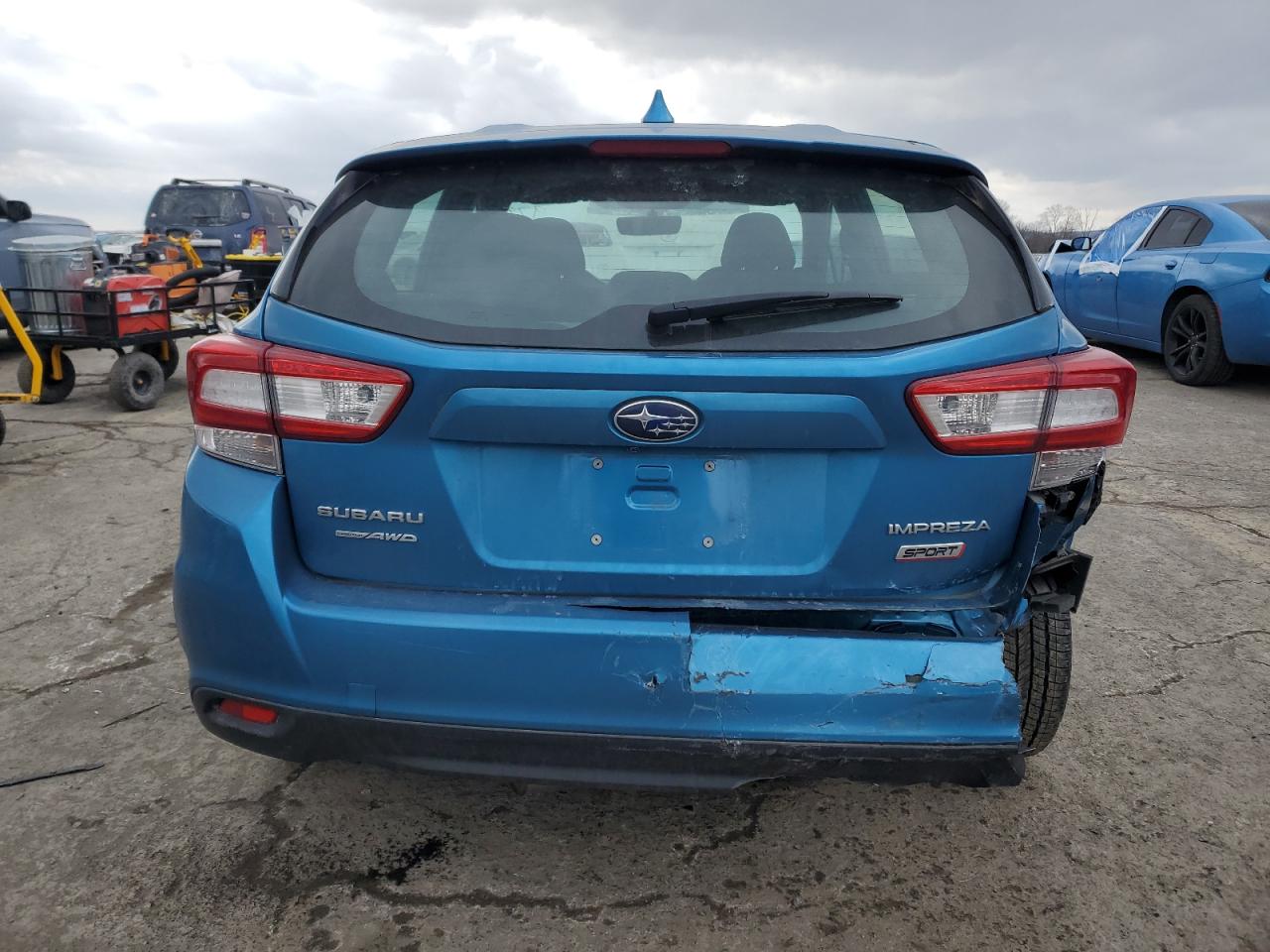 2018 Subaru Impreza VIN 4S3GTAK66J3726166 Copart auction photo, rear end damage thumbnail 6