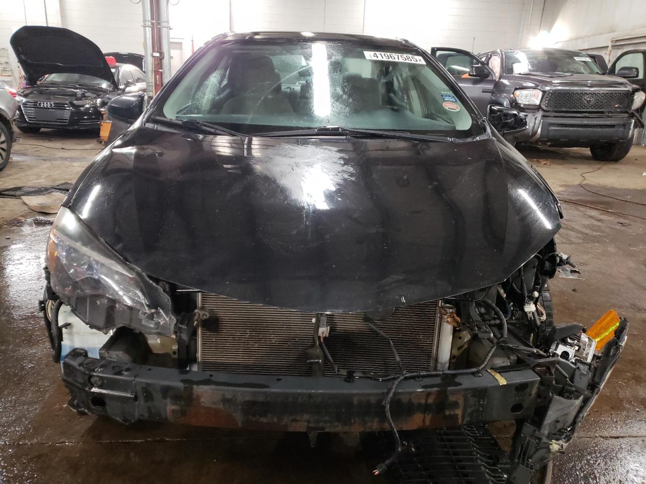 2017 Toyota Corolla VIN 5YFBURHE4HP667799 Copart auction photo, front end / side damage thumbnail 5