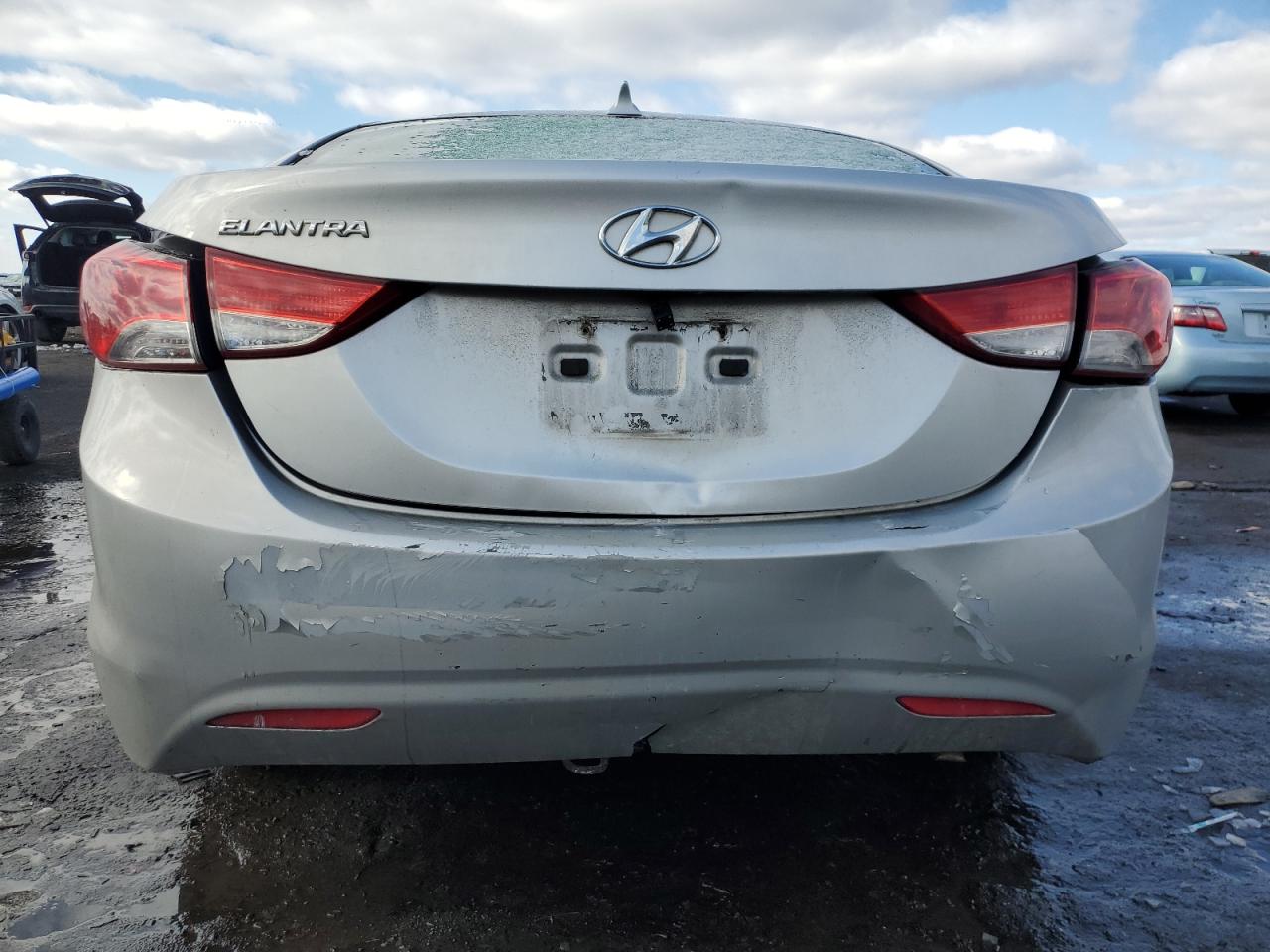 2012 Hyundai Elantra VIN KMHDH4AE7CU288832 Copart auction photo, rear end damage thumbnail 6