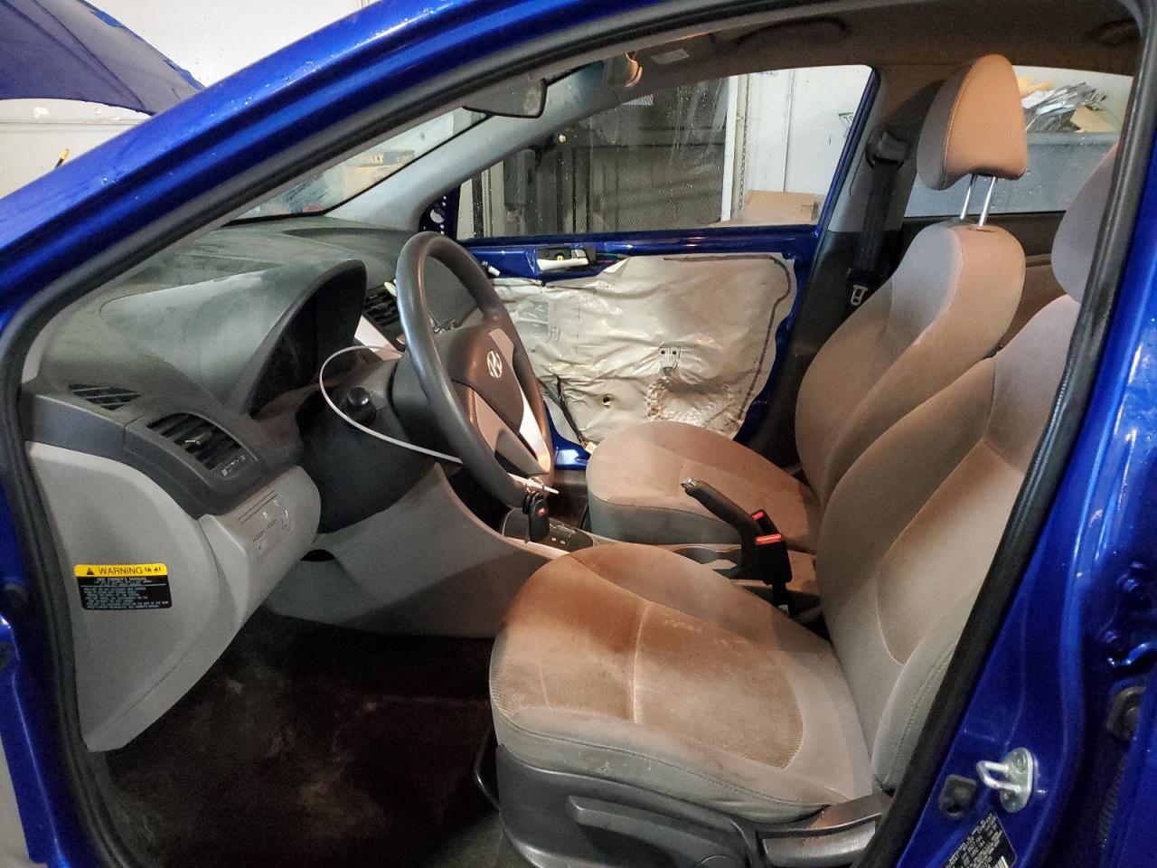 2014 Hyundai Accent VIN KMHCT4AE6EU713745 Copart auction photo, front end damage thumbnail 7