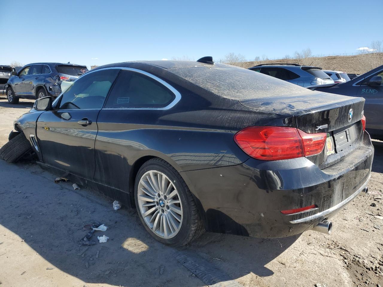 2014 BMW 4er VIN WBA3R5C5XEK188168 Copart auction photo, front end damage thumbnail 2