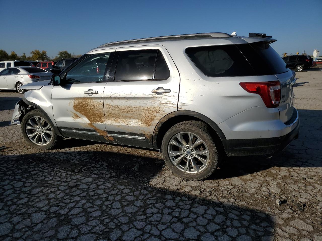 2018 Ford Explorer VIN 1FM5K8D85JGA17251 Copart auction photo, front end damage thumbnail 2