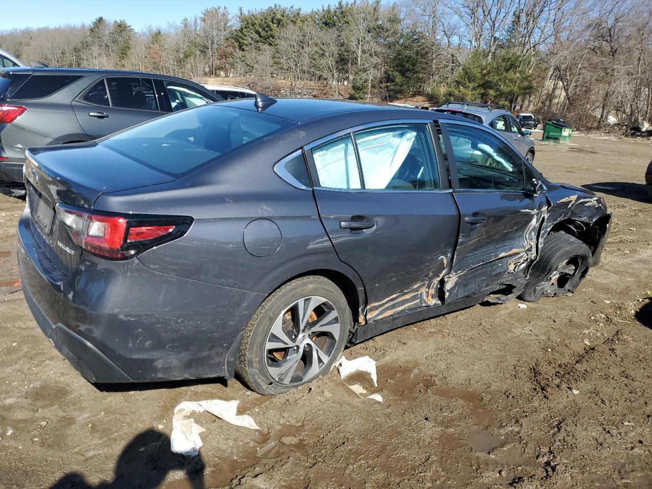 2022 Subaru Legacy VIN 4S3BWAB62N3004796 Copart auction photo, side / front end damage thumbnail 3