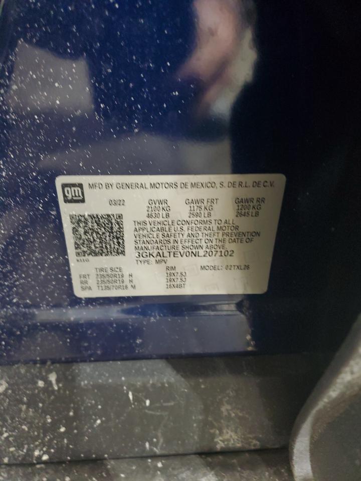 2022 GMC Terrain VIN 3GKALTEV0NL207102 Copart auction photo, front end / side damage thumbnail 13