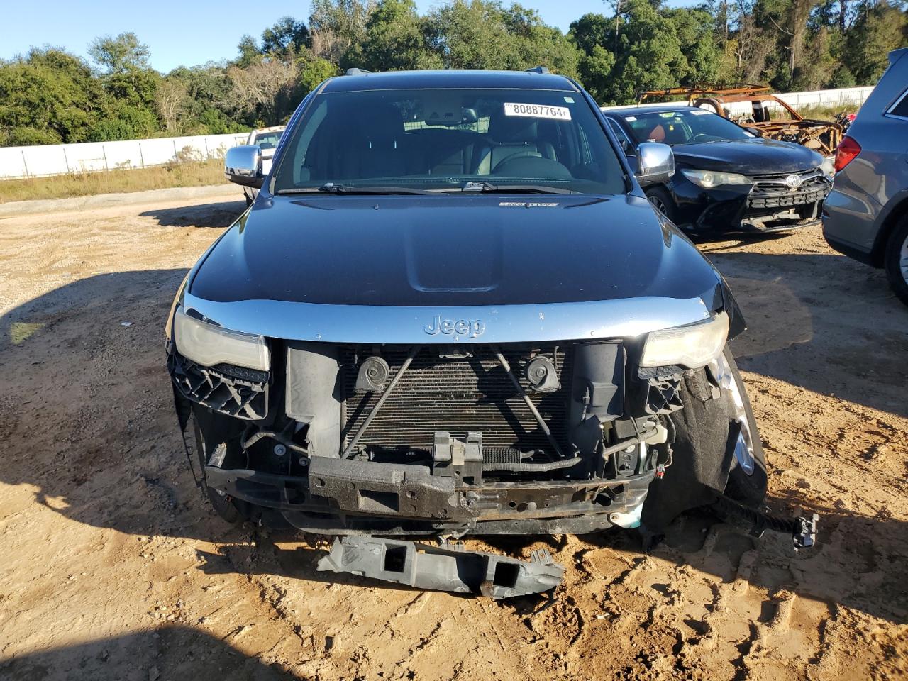 2014 Jeep Grand Cherokee VIN 1C4RJEJT4EC123073 Copart auction photo, front end damage thumbnail 5