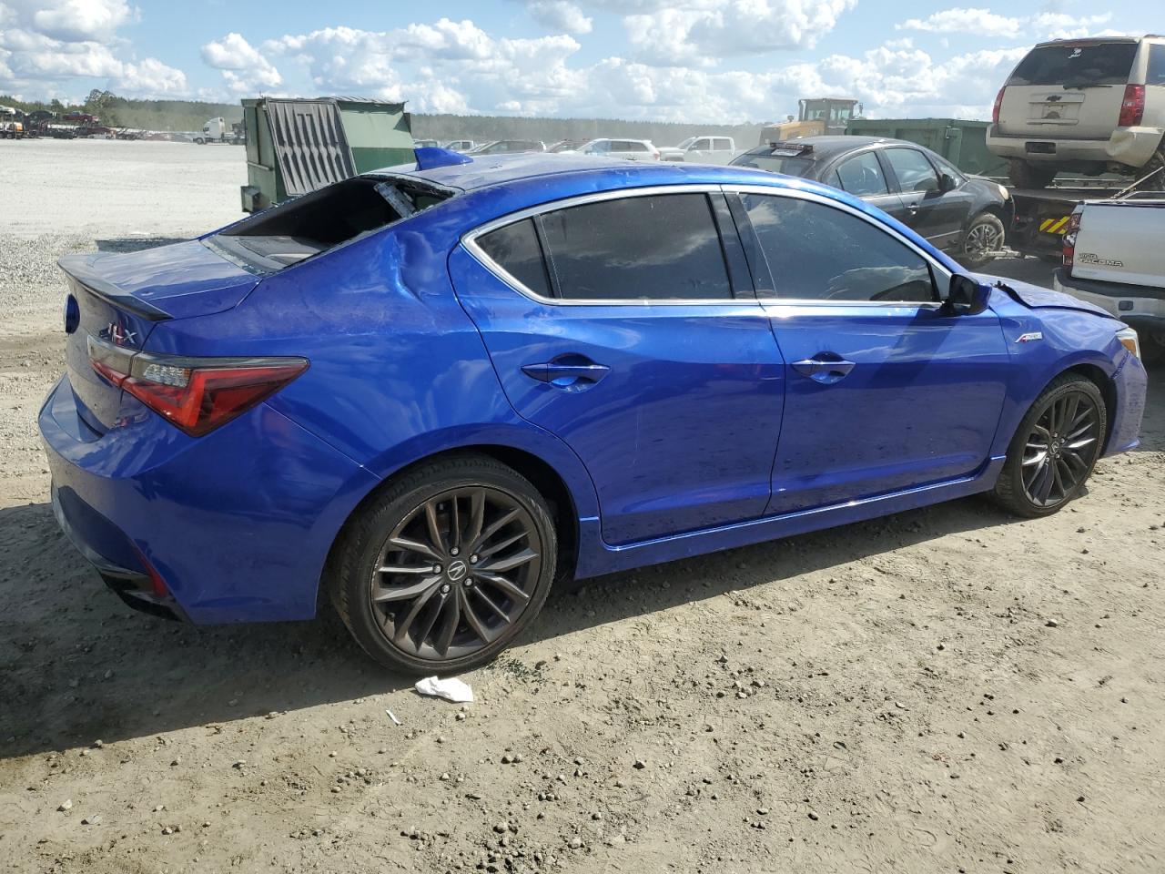 2020 Acura ILX VIN 19UDE2F8XLA006741 Copart auction photo, top/roof damage thumbnail 3