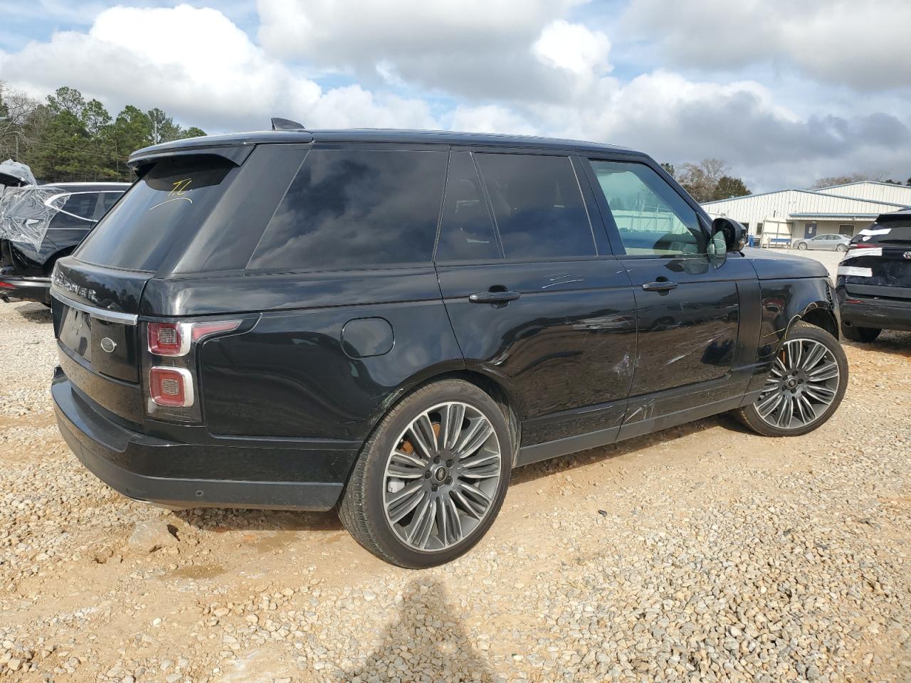 2018 Land Rover Range Rover VIN SALGS2RE3JA380510 Copart auction photo, side / front end damage thumbnail 3