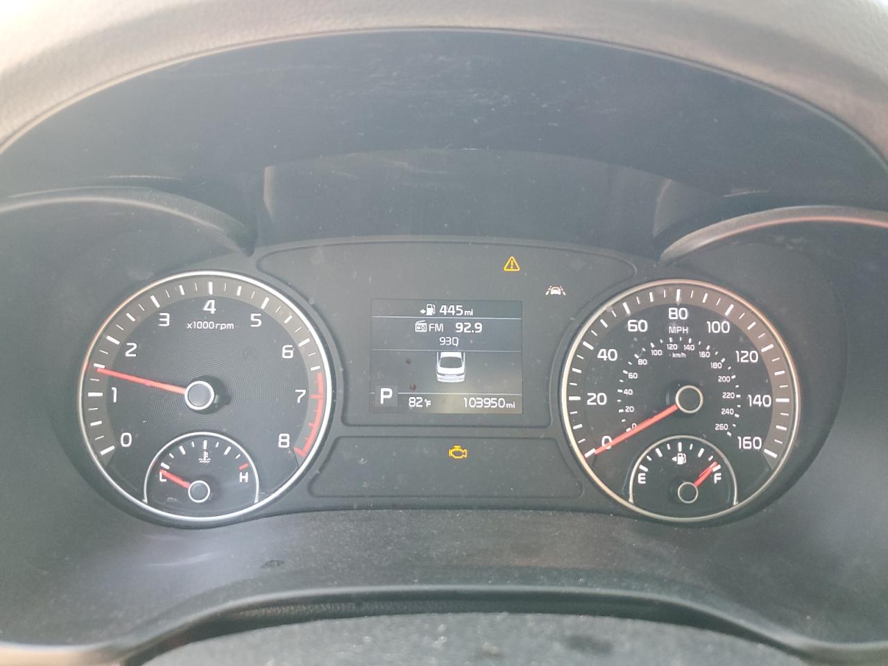 2019 KIA Optima VIN 5XXGU4L14KG314332 Copart auction photo, front end / rear end damage thumbnail 9