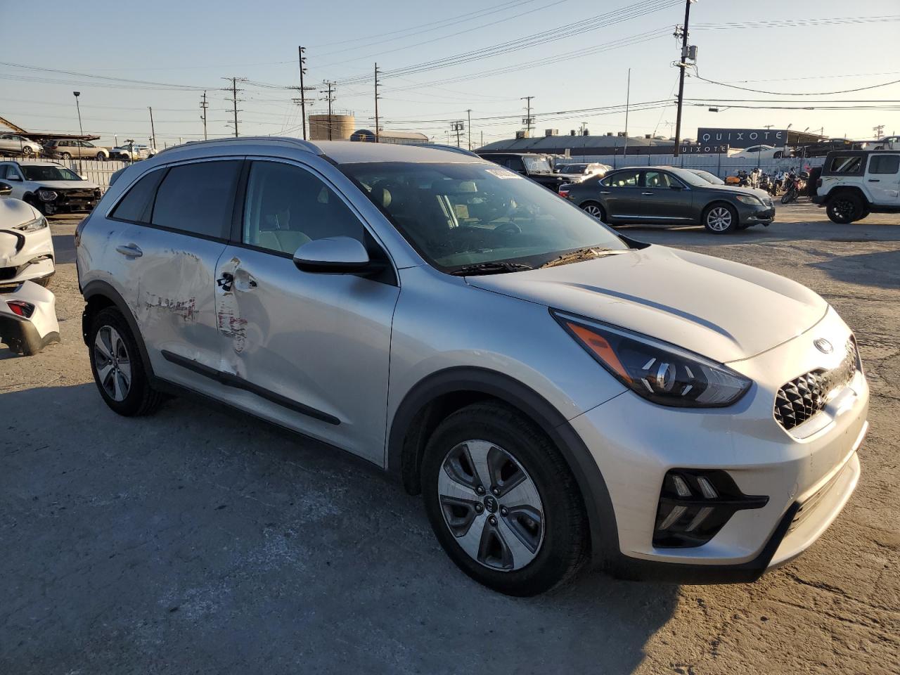 2020 KIA Niro VIN KNDCB3LC9L5397777 Copart auction photo, side / rear end damage thumbnail 4
