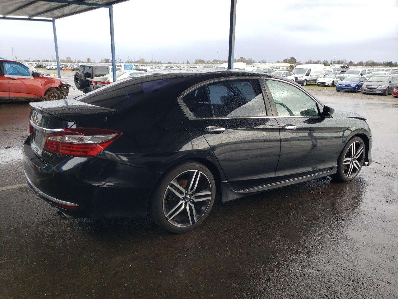 2017 Honda Accord VIN 1HGCR2F58HA308056 Copart auction photo, front end damage thumbnail 3
