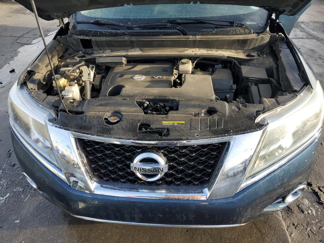 2013 Nissan Pathfinder VIN 5N1AR2MM7DC664833 Copart auction photo, side / front end damage thumbnail 12