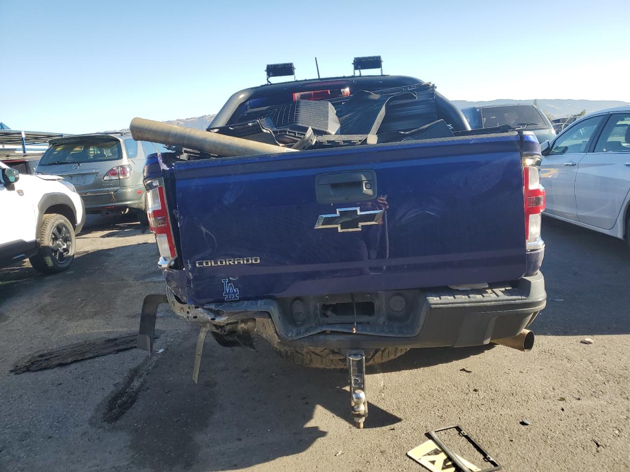 2017 Chevrolet Colorado VIN 1GCPTEE12H1280949 Copart auction photo, all over damage thumbnail 6