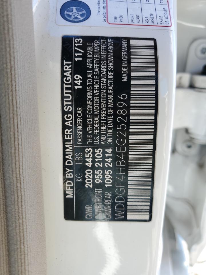 2014 Mercedes-Benz C-klasse VIN WDDGF4HB4EG252896 Copart auction photo, mechanical / minor dent/scratches damage thumbnail 12