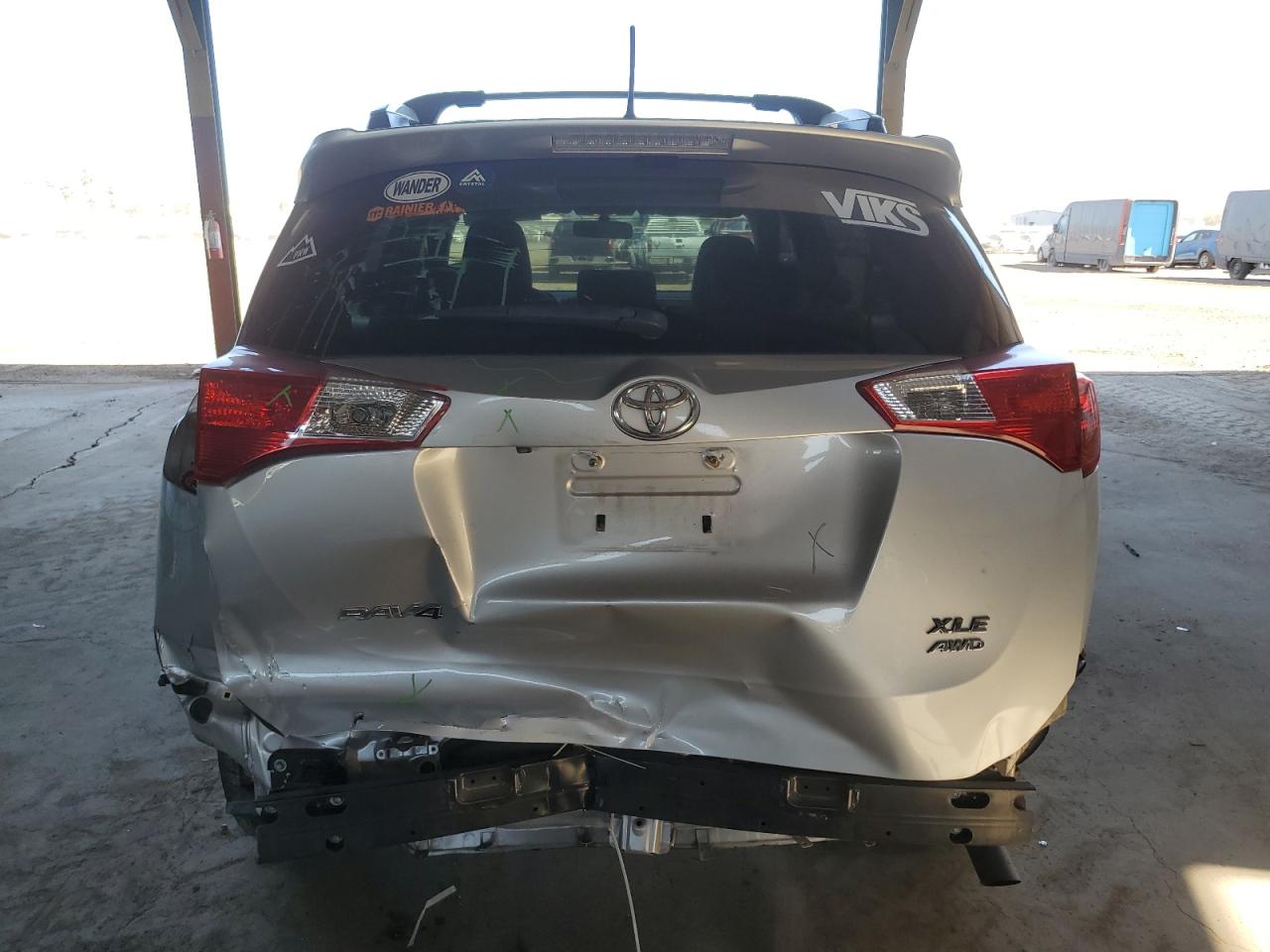 2015 Toyota RAV 4 VIN JTMRFREV9FD118662 Copart auction photo, rear end damage thumbnail 6