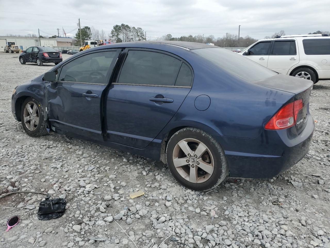 2006 Honda Civic VIN JHMFA16836S001035 Copart auction photo, side / front end damage thumbnail 2