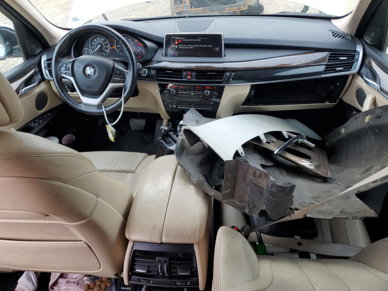 2016 BMW X5 VIN 5UXKR0C54G0P25714 Copart auction photo, front end / undercarriage damage thumbnail 8