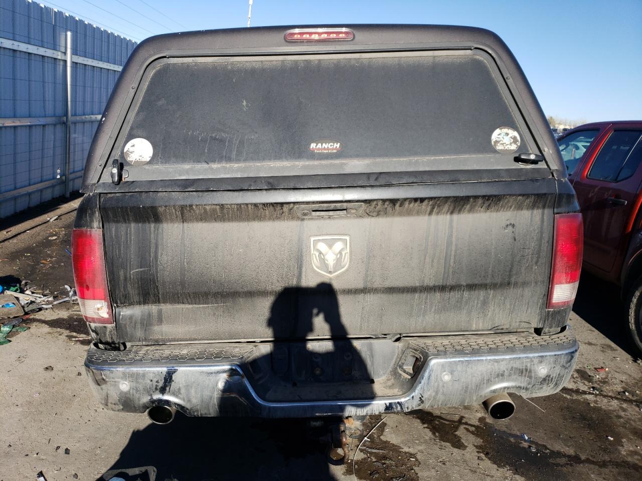 2017 RAM 1500 VIN 3C6RR7LT3HG689624 Copart auction photo, rear end / rollover damage thumbnail 6