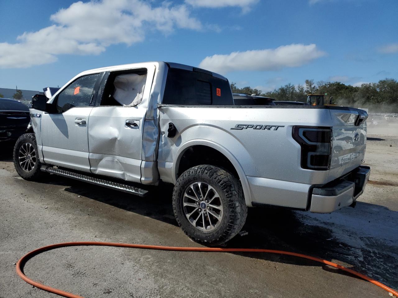 2018 Ford F-150 VIN 1FTEW1CP5JFD24448 Copart auction photo, front end / side damage thumbnail 2