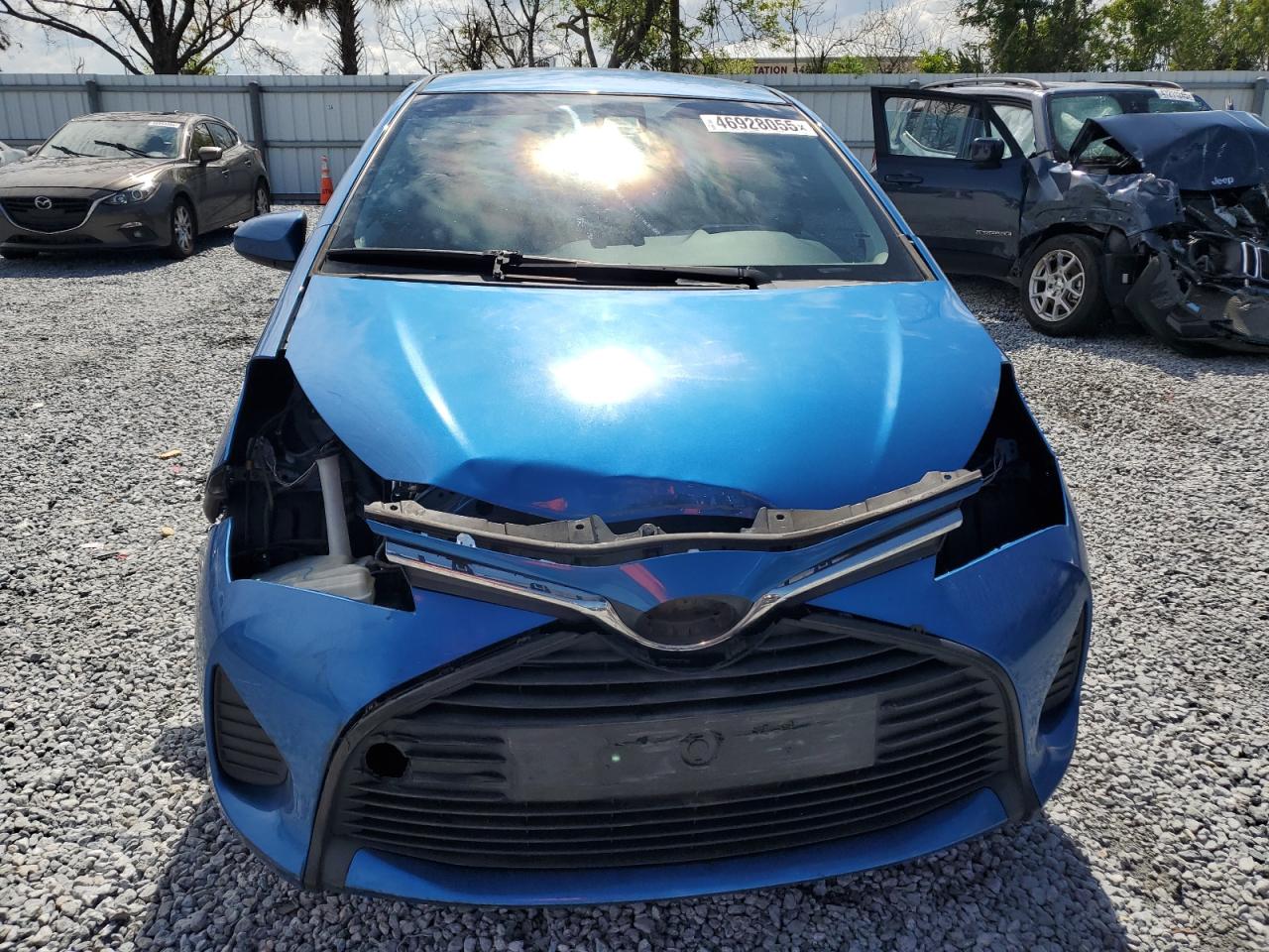 2017 Toyota Yaris VIN VNKJTUD38HA074318 Copart auction photo, front end damage thumbnail 5