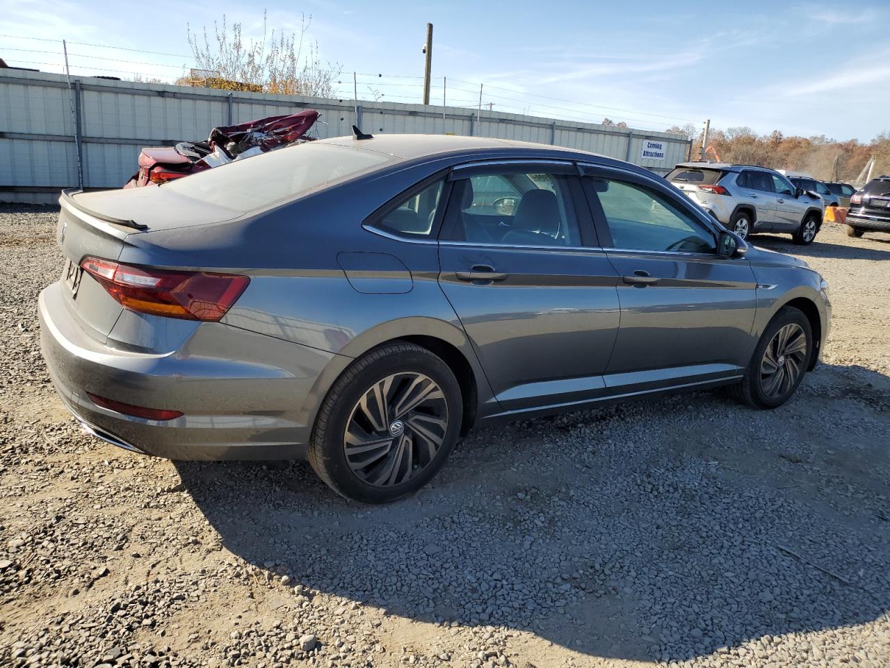 2019 Volkswagen Jetta VIN 3VWG57BU6KM049628 Copart auction photo, front end / top/roof damage thumbnail 3