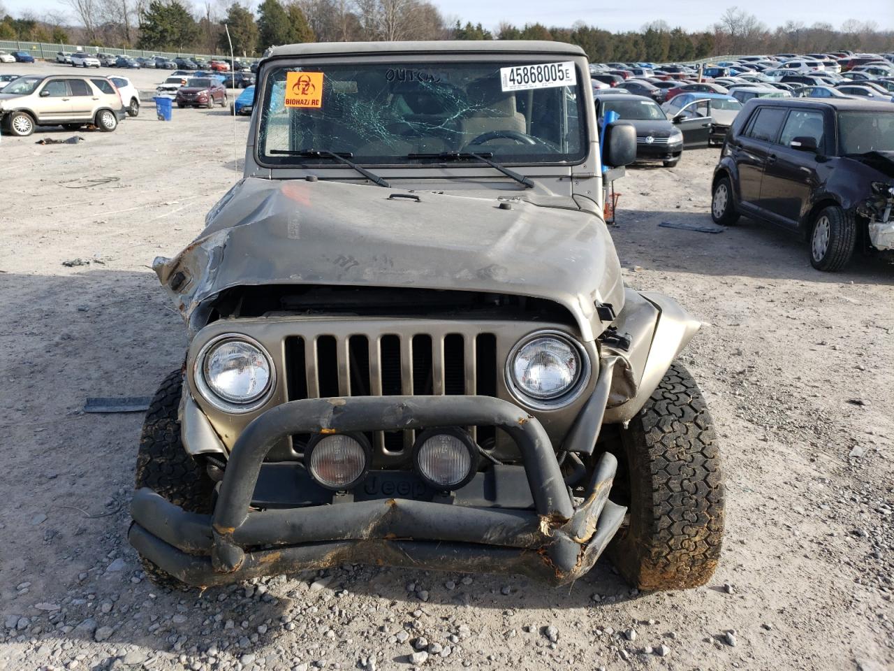 2003 Jeep Wrangler VIN 1J4FA59S23P340958 Copart auction photo, rollover damage thumbnail 5