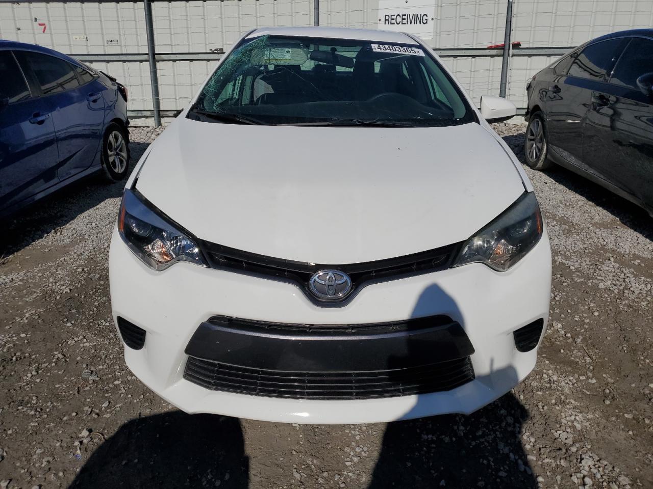 2016 Toyota Corolla VIN 2T1BURHE7GC497002 Copart auction photo, front end / side damage thumbnail 5