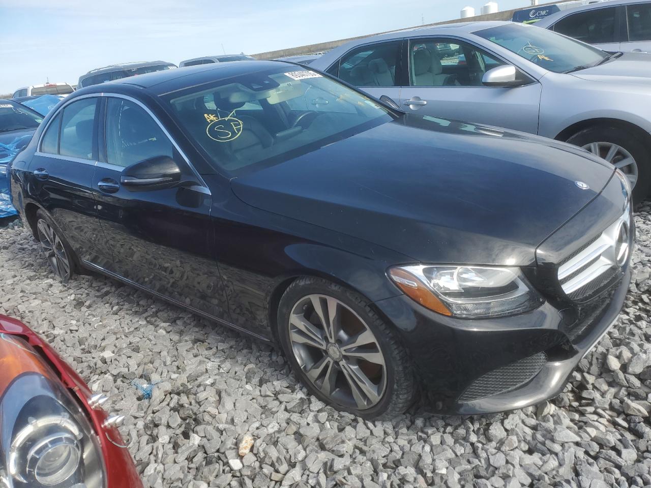 2016 Mercedes-Benz C-klasse VIN WDDWF4JB4GR147479 Copart auction photo, front end damage thumbnail 4
