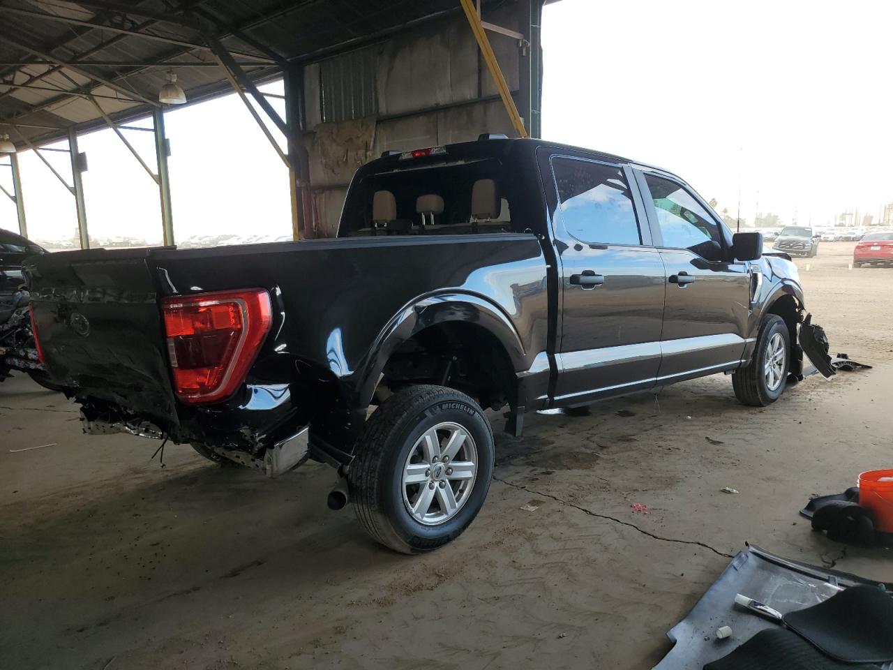 2023 Ford F-150 VIN 1FTEW1C51PKE77522 Copart auction photo, front end / rear end damage thumbnail 3