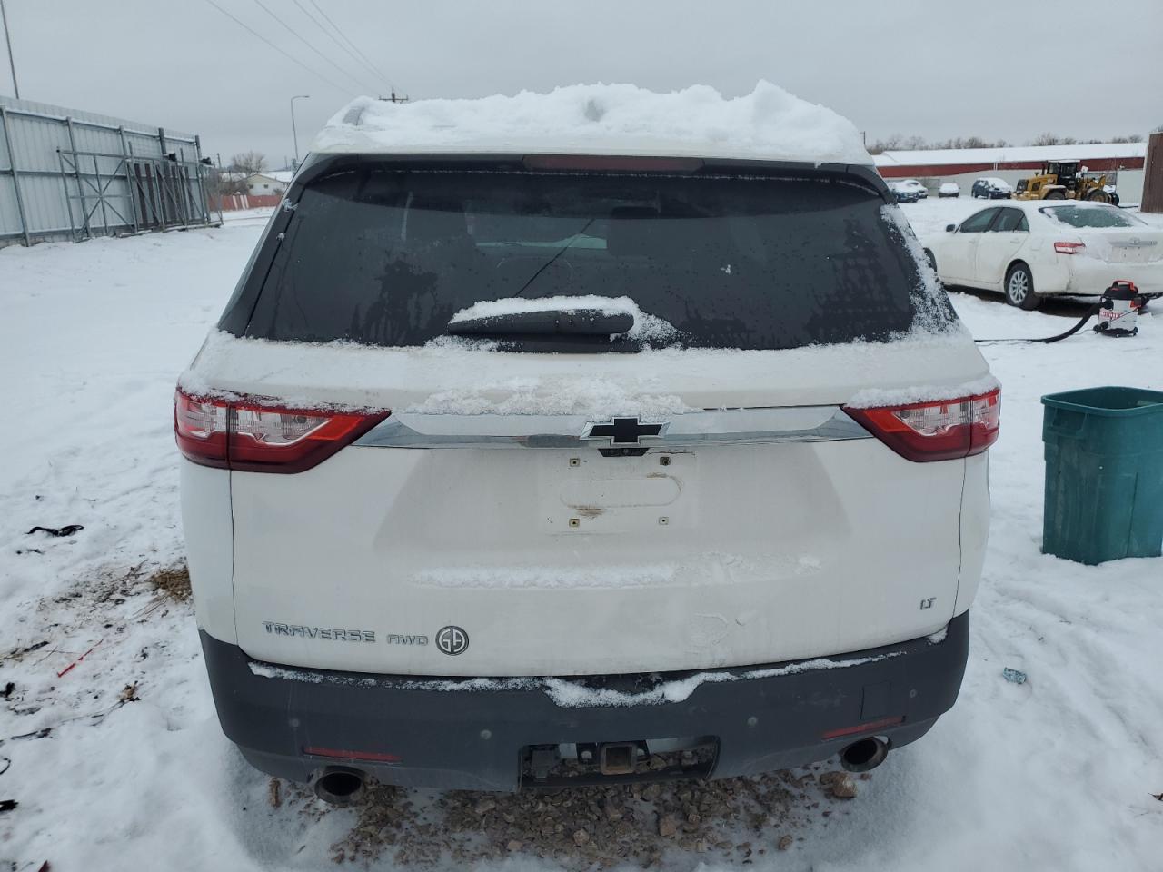 2018 Chevrolet Traverse VIN 1GNEVHKW2JJ283284 Copart auction photo, front end / side damage thumbnail 6