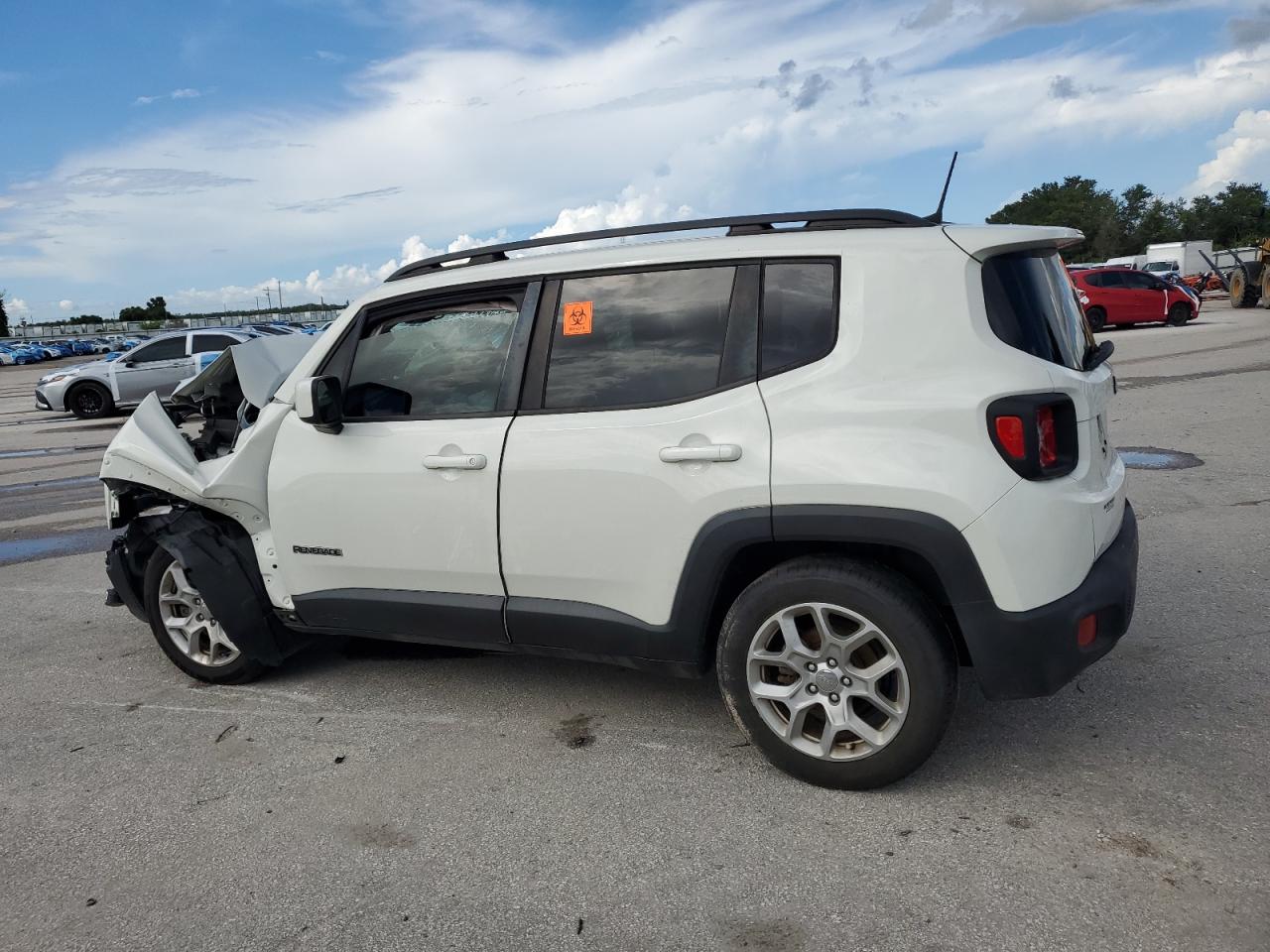 2018 Jeep Renegade VIN ZACCJABB2JPG80638 Copart auction photo, front end / side damage thumbnail 2