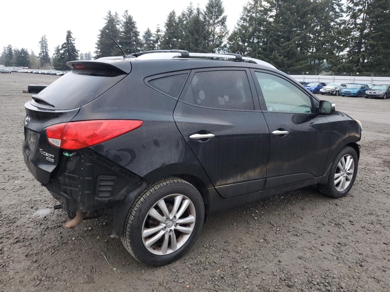 2012 Hyundai Tucson VIN KM8JU3AC1CU512622 Copart auction photo, front end / rear end damage thumbnail 3