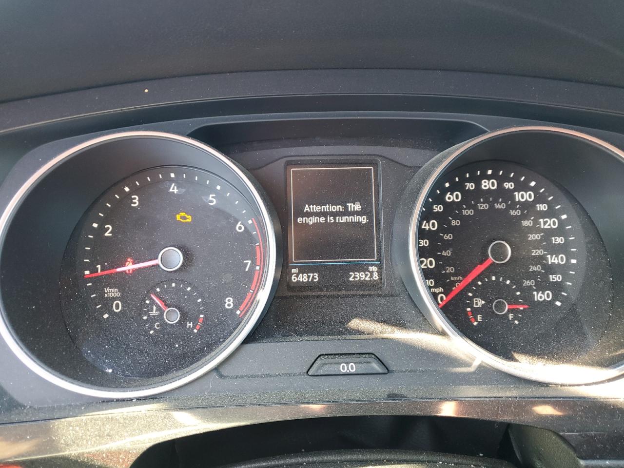 2019 Volkswagen Tiguan VIN 3VV0B7AX3KM038001 Copart auction photo, undercarriage damage thumbnail 9