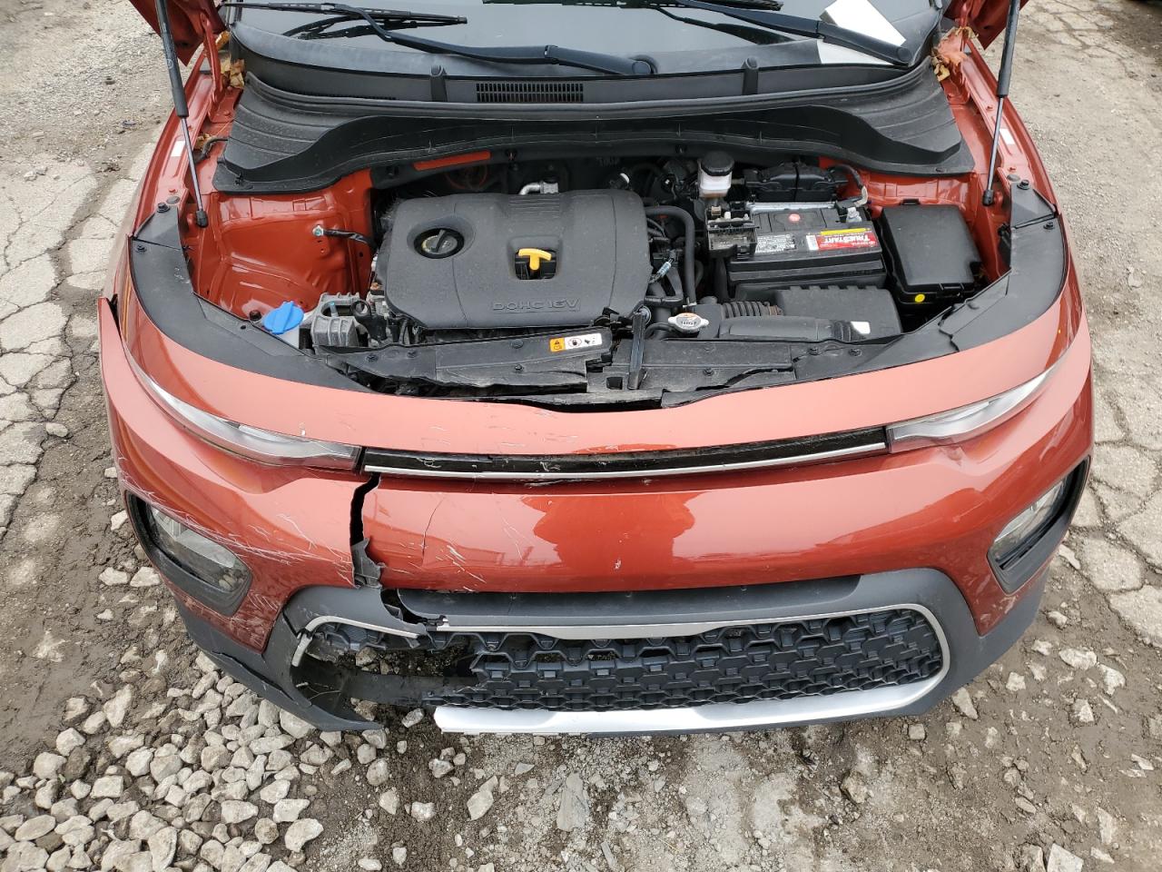 2021 KIA Soul VIN KNDJ23AU6M7748461 Copart auction photo, front end / side damage thumbnail 12