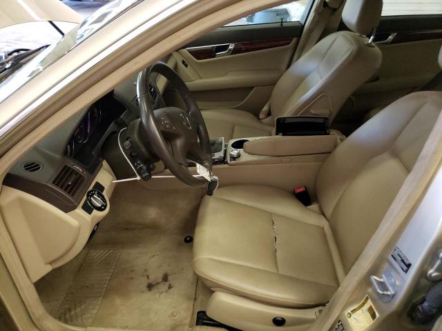2010 Mercedes-Benz C-klasse VIN WDDGF8BBXAF422565 Copart auction photo, front end damage thumbnail 7
