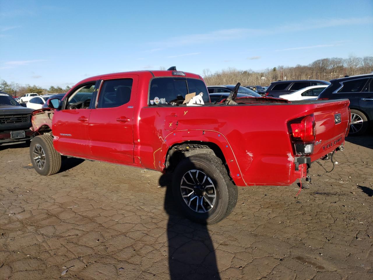 2022 Toyota Tacoma VIN 3TMDZ5BN4NM133281 Copart auction photo, all over damage thumbnail 2