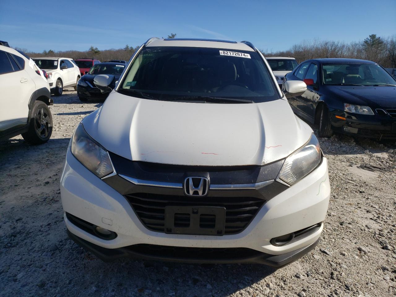 2016 Honda HR-V VIN 3CZRU6H71GM725138 Copart auction photo, side / front end damage thumbnail 5