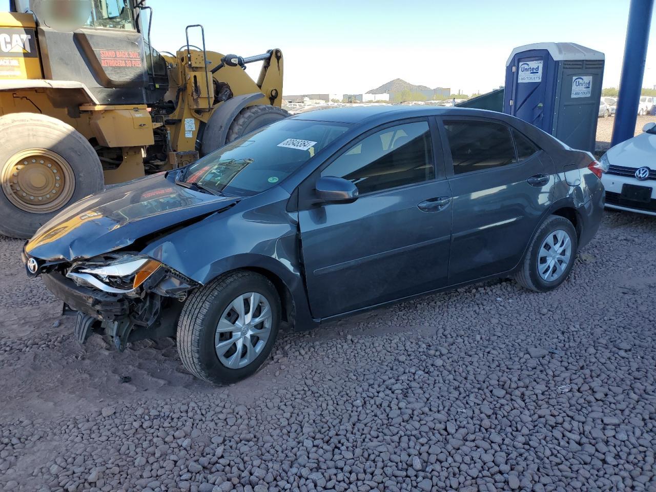 2015 Toyota Corolla VIN 5YFBURHEXFP364216 Copart auction photo, front end damage thumbnail 2