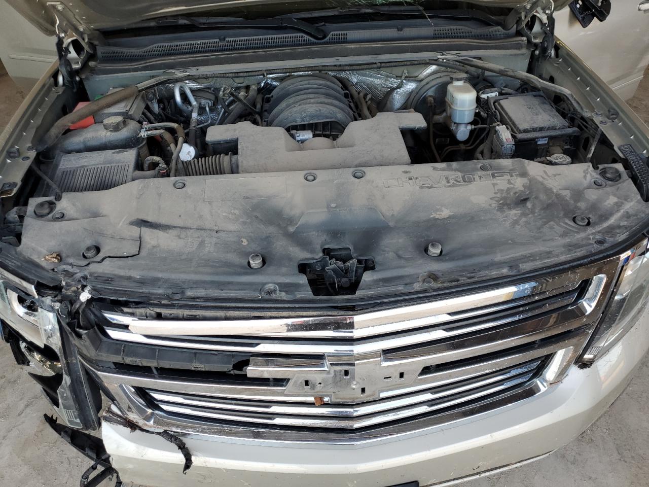 2015 Chevrolet Suburban VIN 1GNSCKKC9FR238394 Copart auction photo, front end / hail damage thumbnail 14