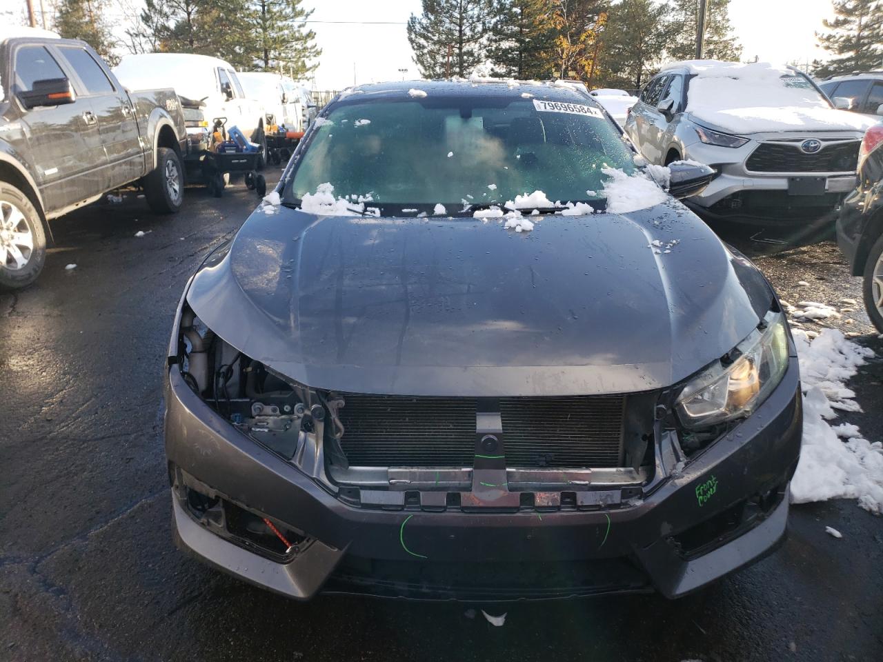 2016 Honda Civic VIN 19XFC1F38GE014786 Copart auction photo, all over damage thumbnail 5