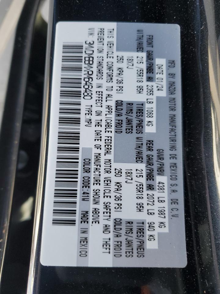 2024 Mazda CX-30 VIN 3MVDMBBMXRM646480 Copart auction photo, all over damage thumbnail 13